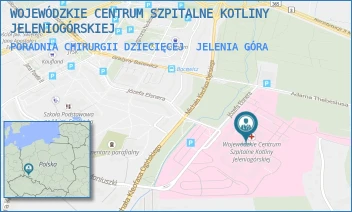 PORADNIA CHIRURGII DZIECIĘCEJ - WOJEWÓDZKIE CENTRUM SZPITALNE KOTLINY JELENIOGÓRSKIEJ - UL. MICHAŁA KLEOFASA OGIŃSKIEGO 6,  JELENIA GÓRA