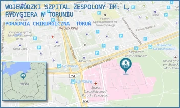 PORADNIA CHIRURGICZNA - WOJEWÓDZKI SZPITAL ZESPOLONY IM. L. RYDYGIERA W TORUNIU - KONSTYTUCJI 3 MAJA 42/-,  TORUŃ