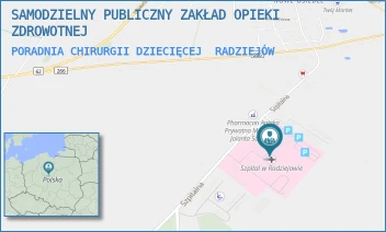 PORADNIA CHIRURGII DZIECIĘCEJ - SAMODZIELNY PUBLICZNY ZAKŁAD OPIEKI ZDROWOTNEJ - SZPITALNA 3,  RADZIEJÓW