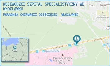 PORADNIA CHIRURGII DZIECIĘCEJ - WOJEWÓDZKI SZPITAL SPECJALISTYCZNY WE WŁOCŁAWKU - WIENIECKA 49,  WŁOCŁAWEK