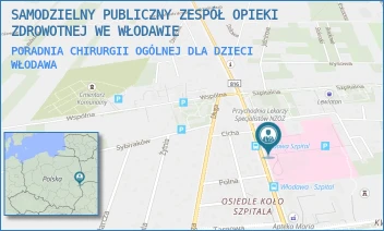 PORADNIA CHIRURGII OGÓLNEJ DLA DZIECI - SAMODZIELNY PUBLICZNY ZESPÓŁ OPIEKI ZDROWOTNEJ WE WŁODAWIE - AL. JÓZEFA PIŁSUDSKIEGO 66,  WŁODAWA