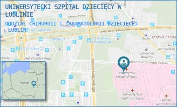 ODDZIAŁ CHIRURGII I TRAUMATOLOGII DZIECIĘCEJ - UNIWERSYTECKI SZPITAL DZIECIĘCY W LUBLINIE - PROF. ANTONIEGO GĘBALI 6,  LUBLIN