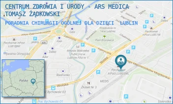 PORADNIA CHIRURGII OGÓLNEJ DLA DZIECI - CENTRUM ZDROWIA I URODY - ARS MEDICA TOMASZ ŻĄDKOWSKI - WOLSKA 11,  LUBLIN