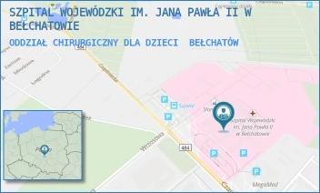 ODDZIAŁ CHIRURGICZNY DLA DZIECI - SZPITAL WOJEWÓDZKI IM. JANA PAWŁA II W BEŁCHATOWIE - CZAPLINIECKA 123,  BEŁCHATÓW