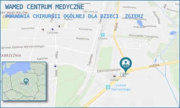 PORADNIA CHIRURGII OGÓLNEJ DLA DZIECI - WAMED CENTRUM MEDYCZNE - UL. DĄBROWSKIEGO 6/8,  ZGIERZ