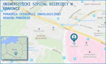 PORADNIA CHIRURGII ONKOLOGICZNEJ - UNIWERSYTECKI SZPITAL DZIECIĘCY W KRAKOWIE - UL. WIELICKA 265,  KRAKÓW-PODGÓRZE