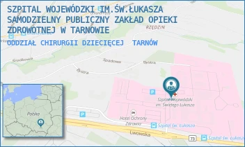 ODDZIAŁ CHIRURGII DZIECIĘCEJ - SZPITAL WOJEWÓDZKI IM.ŚW.ŁUKASZA SAMODZIELNY PUBLICZNY ZAKŁAD OPIEKI ZDROWOTNEJ W TARNOWIE - UL. LWOWSKA 178A,  TARNÓW