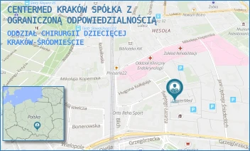ODDZIAŁ CHIRURGII DZIECIĘCEJ - CENTERMED KRAKÓW SPÓŁKA Z OGRANICZONĄ ODPOWIEDZIALNOŚCIĄ - UL. ŚW. ŁAZARZA 14,  KRAKÓW-ŚRÓDMIEŚCIE