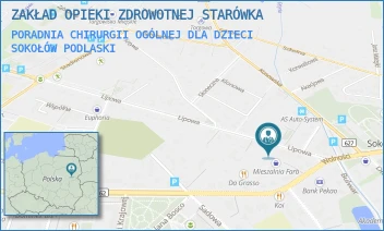 PORADNIA CHIRURGII OGÓLNEJ DLA DZIECI - ZAKŁAD OPIEKI ZDROWOTNEJ STARÓWKA - LIPOWA 5,  SOKOŁÓW PODLASKI