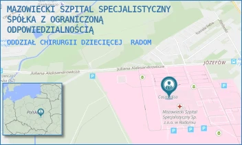 ODDZIAŁ CHIRURGII DZIECIĘCEJ - MAZOWIECKI SZPITAL SPECJALISTYCZNY SPÓŁKA Z OGRANICZONĄ ODPOWIEDZIALNOŚCIĄ - J. ALEKSANDROWICZA 5,  RADOM