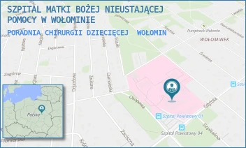 PORADNIA CHIRURGII DZIECIĘCEJ - SZPITAL MATKI BOŻEJ NIEUSTAJĄCEJ POMOCY W WOŁOMINIE - GDYŃSKA 1/3,  WOŁOMIN