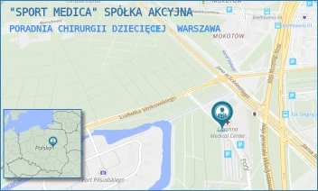 PORADNIA CHIRURGII DZIECIĘCEJ - "SPORT MEDICA" SPÓŁKA AKCYJNA - PORY 78,  WARSZAWA