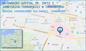 ODDZIAŁ CHIRURGICZNY DLA DZIECI - WOJEWÓDZKI SZPITAL IM. ZOFII Z ZAMOYSKICH TARNOWSKIEJ W TARNOBRZEGU - SZPITALNA 1,  TARNOBRZEG