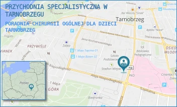 PORADNIA CHIRURGII OGÓLNEJ DLA DZIECI - PRZYCHODNIA SPECJALISTYCZNA W TARNOBRZEGU - UL. ADAMA MICKIEWICZA 34,  TARNOBRZEG
