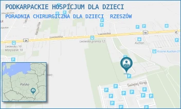 PORADNIA CHIRURGICZNA DLA DZIECI - SKOWRONEK - Ośrodek Rehabilitacji Dzieci i Młodzieży - UL. LWOWSKA 132,  RZESZÓW