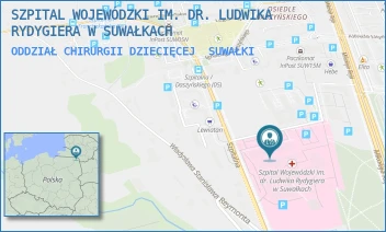 ODDZIAŁ CHIRURGII DZIECIĘCEJ - SZPITAL WOJEWÓDZKI IM. DR. LUDWIKA RYDYGIERA W SUWAŁKACH - SZPITALNA 60,  SUWAŁKI