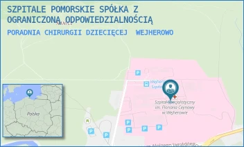 PORADNIA CHIRURGII DZIECIĘCEJ - SZPITALE POMORSKIE SPÓŁKA Z OGRANICZONĄ ODPOWIEDZIALNOŚCIĄ - UL. DR. ALOJZEGO JAGALSKIEGO 10,  WEJHEROWO