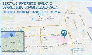 PORADNIA CHIRURGII DZIECIĘCEJ - SZPITALE POMORSKIE SPÓŁKA Z OGRANICZONĄ ODPOWIEDZIALNOŚCIĄ - UL. WÓJTA RADTKEGO 1,  GDYNIA