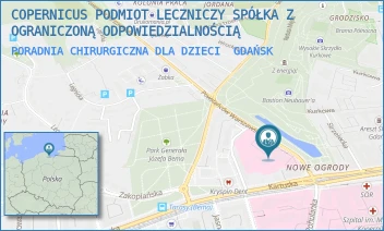 PORADNIA CHIRURGICZNA DLA DZIECI - COPERNICUS PODMIOT LECZNICZY SPÓŁKA Z OGRANICZONĄ ODPOWIEDZIALNOŚCIĄ - UL. POWSTAŃCÓW WARSZAWSKICH 1-2,  GDAŃSK