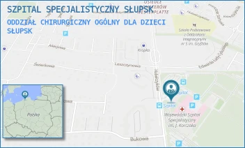 ODDZIAŁ CHIRURGICZNY OGÓLNY DLA DZIECI - WOJEWÓDZKI SZPITAL SPECJALISTYCZNY IM. JANUSZA KORCZAKA W SŁUPSKU SPÓŁKA Z OGRANICZONĄ ODPOWIEDZIALNOŚCIĄ - UL. HUBALCZYKÓW 1,  SŁUPSK