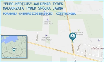 PORADNIA CHIRURGIIDZIECIĘCEJ - "EURO-MEDICUS" WALDEMAR TYREK MAŁGORZATA TYREK SPÓŁKA JAWNA - UL. KOPALNIANA 4,  CZĘSTOCHOWA