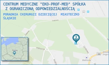 PORADNIA CHIRURGII DZIECIĘCEJ - CENTRUM MEDYCZNE "EKO-PROF-MED" SPÓŁKA  Z OGRANICZONĄ ODPOWIEDZIALNOŚCIĄ - UL. CYNKOWA 6,  MIASTECZKO ŚLĄSKIE