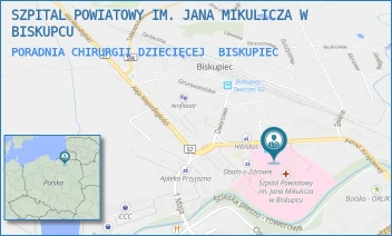 PORADNIA CHIRURGII DZIECIĘCEJ - SZPITAL POWIATOWY IM. JANA MIKULICZA W BISKUPCU - ARMII KRAJOWEJ 8,  BISKUPIEC