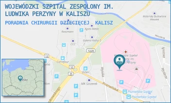 PORADNIA CHIRURGII DZIECIĘCEJ - WOJEWÓDZKI SZPITAL ZESPOLONY IM. LUDWIKA PERZYNY W KALISZU - POZNAŃSKA 79,  KALISZ