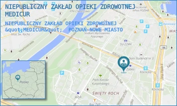 NIEPUBLICZNY ZAKŁAD OPIEKI ZDROWOTNEJ "MEDICUR" - NIEPUBLICZNY ZAKŁAD OPIEKI ZDROWOTNEJ MEDICUR - KÓRNICKA 24,  POZNAŃ-NOWE MIASTO