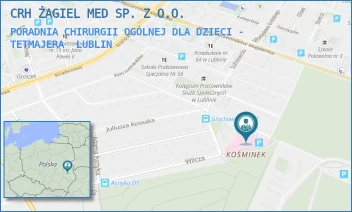 PORADNIA CHIRURGII OGÓLNEJ DLA DZIECI - TETMAJERA - ALLMEDICA LUBLIN SPÓŁKA Z OGRANICZONĄ ODPOWIEDZIALNOŚCIĄ - TETMAJERA 21,  LUBLIN